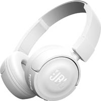 jbl t450bt wireless on-ear headphones white