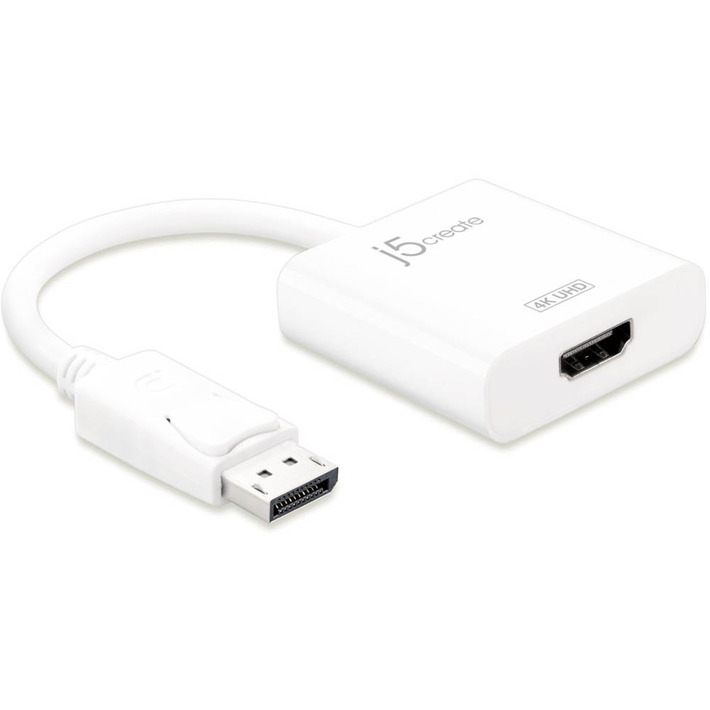 Image for J5CREATE JDA158 DISPLAYPORT ADAPTER TO 4K HDMI ACTIVE from Office National Barossa