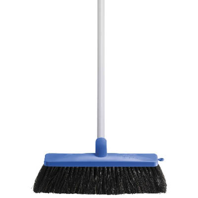 Image for OATES WORKMASTER HOUSEHOLD BROOM WITH HANDLE BLUE from Mackay Business Machines (MBM) Office National