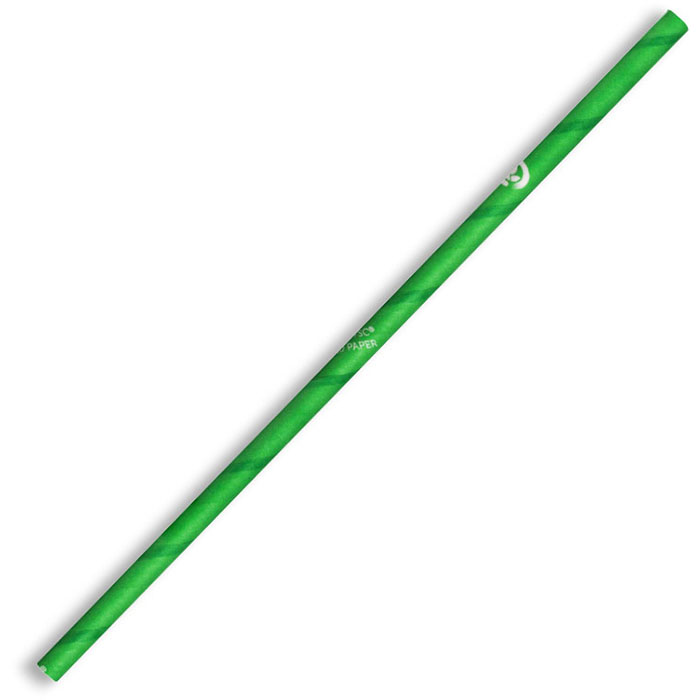 Image for BIOPAK BIOSTRAW STRAW 6 X 197MM GREEN PACK 250 from Emerald Office Supplies Office National