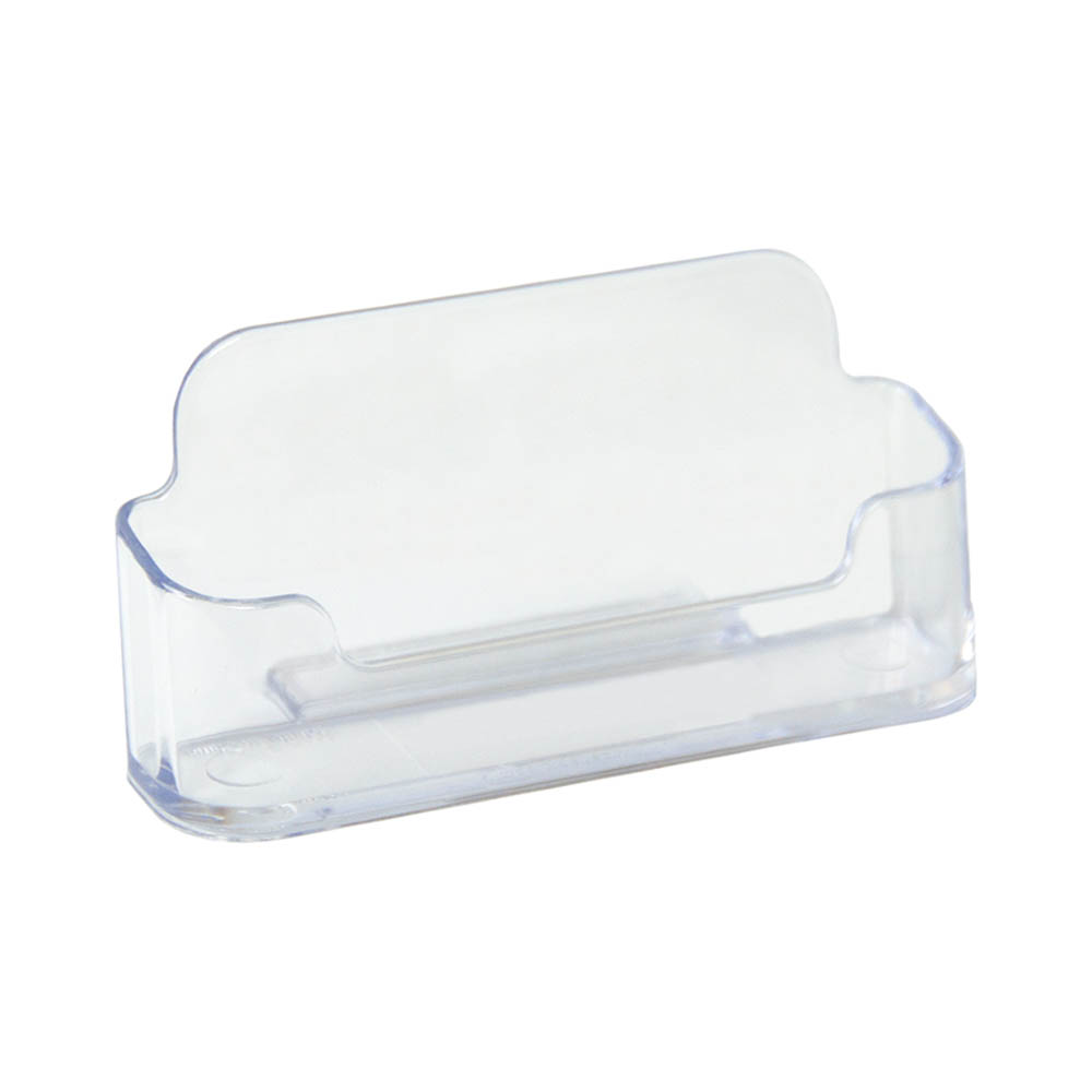 Image for DEFLECTO BUSINESS CARD HOLDER LANDSCAPE CLEAR from Office National Caloundra Business Supplies