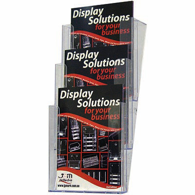 Image for DEFLECTO BROCHURE HOLDER STACKABLE 3-POCKET 3-TIER A4 CLEAR from Office National Capalaba