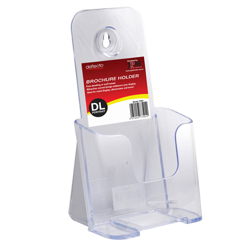 Image for DEFLECTO BROCHURE HOLDER DL CLEAR from Angletons Office National