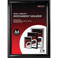 deflecto document holder wall mount a4 black