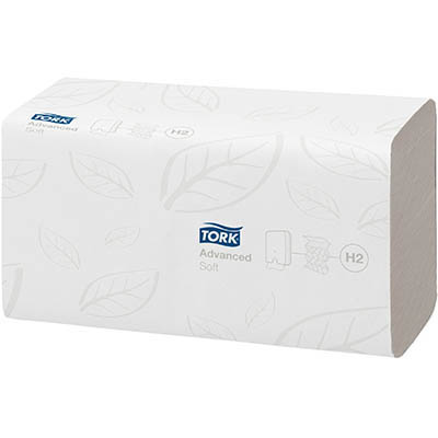 Image for TORK 120289 H2 XPRESS ADVANCED MULTIFOLD SOFT HAND TOWEL 2-PLY 212 X 255MM WHITE CARTON 21 from Office National Barossa