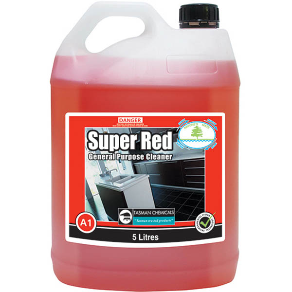 Image for TASMAN SUPER RED GENERAL PURPOSE CLEANER 5 LITRE from PaperChase Office National
