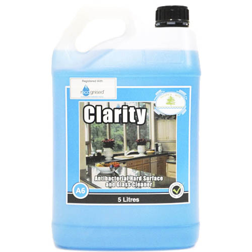 Image for TASMAN CLARITY ANTIBACTERIAL GLASS AND HARD SURFACE CLEANER 5 LITRE from Angletons Office National