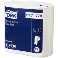 tork t4 universal toilet paper 1-ply 1000 sheet white pack 4