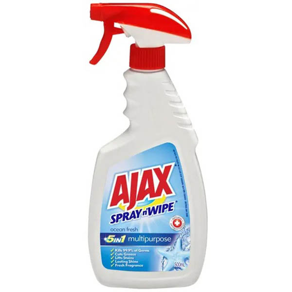 Image for AJAX SPRAY N WIPE OCEAN FRESH TRIGGER 500ML from Emerald Office Supplies Office National