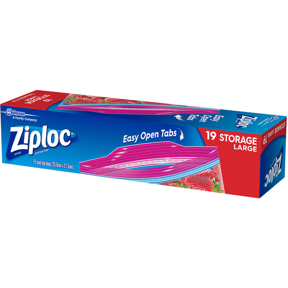Image for ZIPLOC STORAGE BAG LARGE PACK 19 from Darwin Business Machines Office National