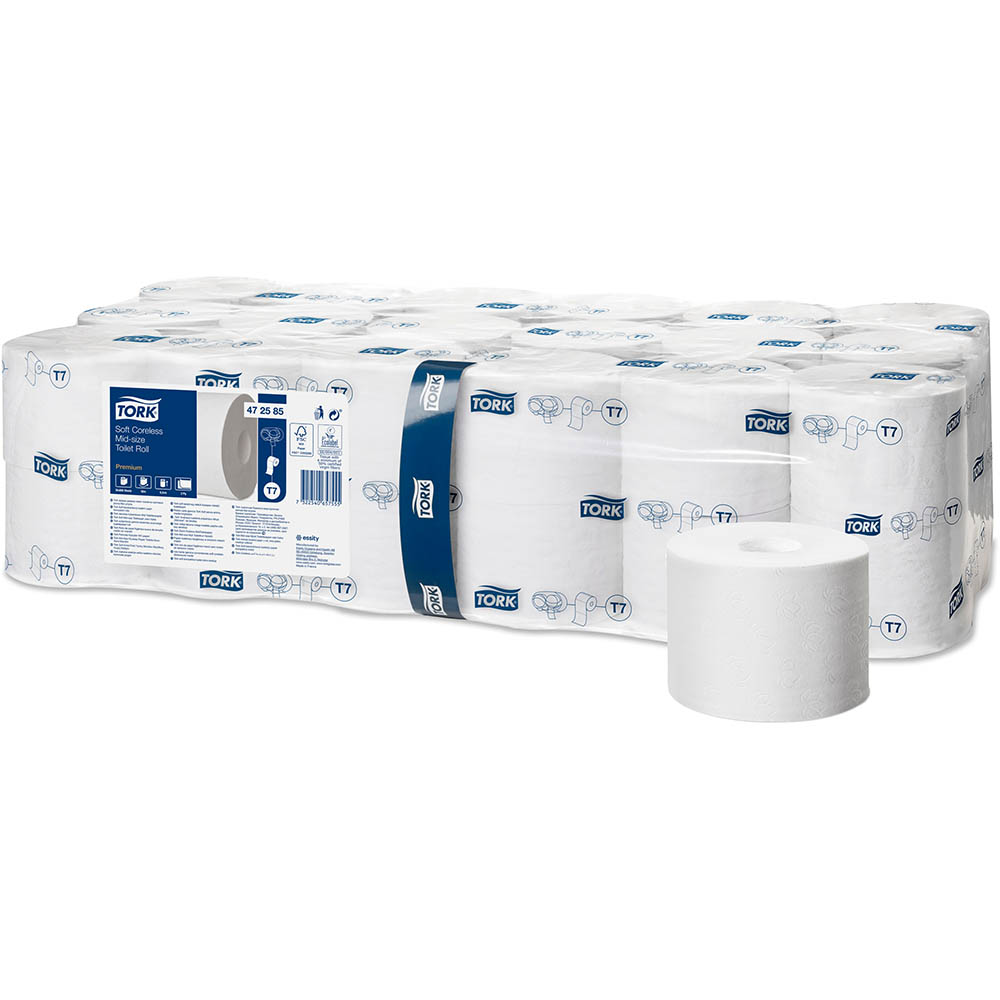 Image for TORK T7 SOFT CORELESS PREMIUM MEDIUM TOILET PAPER 1PLY CARTON 36 from PaperChase Office National