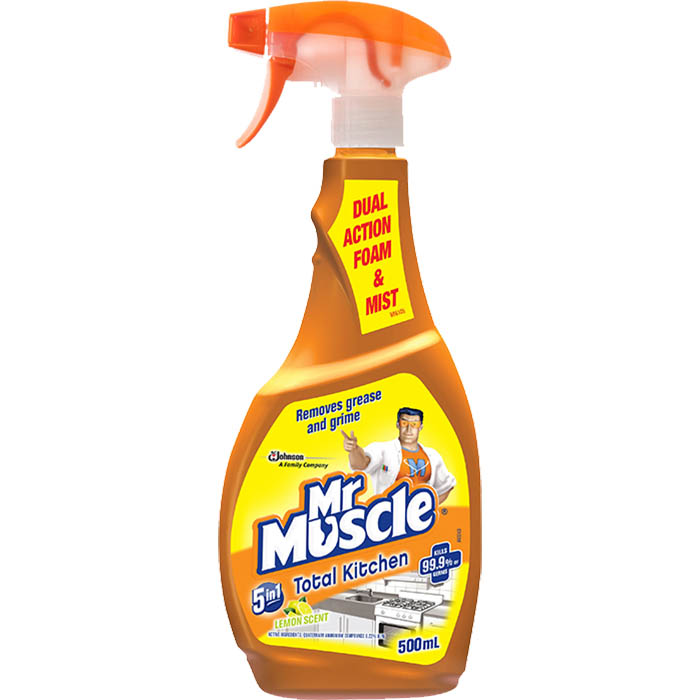 Image for MR MUSCLE 5 IN 1 TOTAL KITCHEN CLEANER 500ML from OFFICE NATIONAL CANNING VALE
