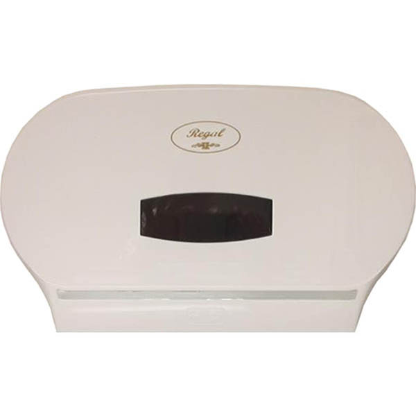 Image for REGAL JUMBO TOILET ROLL DISPENSER DOUBLE ABS WHITE from Mackay Business Machines (MBM) Office National