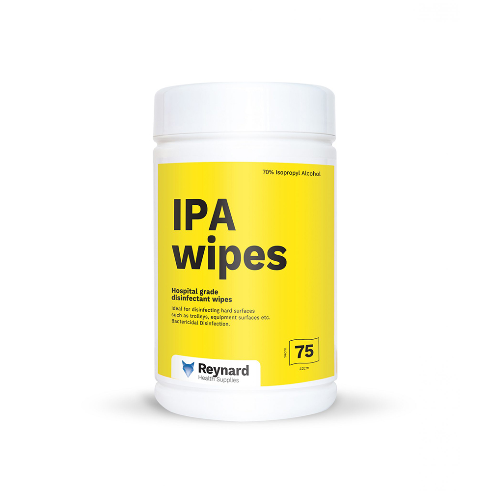Image for REYNARD IPA SURFACE DISINFECTION WIPES TUB 75 from Office National Barossa