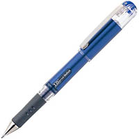 pentel k230 hybrid gel grip dx gel ink pen 1.0mm blue box 12
