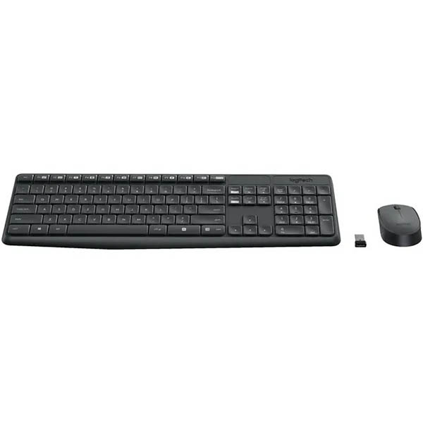 Image for LOGITECH MK235 WIRELESS KEYBOARD AND MOUSE COMBO BLACK from Surry Office National