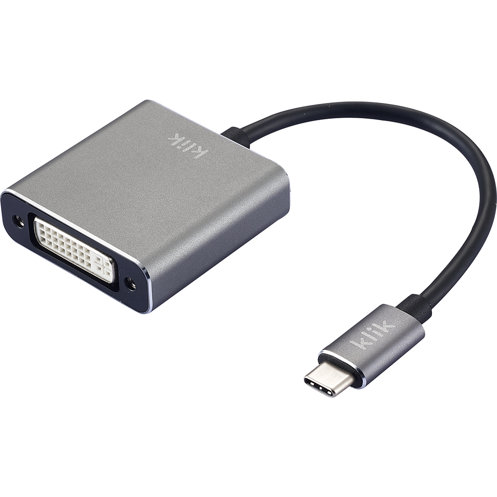 Image for KLIK USB TYPE-C MALE TO DVI FEMALE ADAPTER from SBA Office National - Darwin