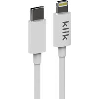 klik usb-c to apple lightning cable 1200mm white