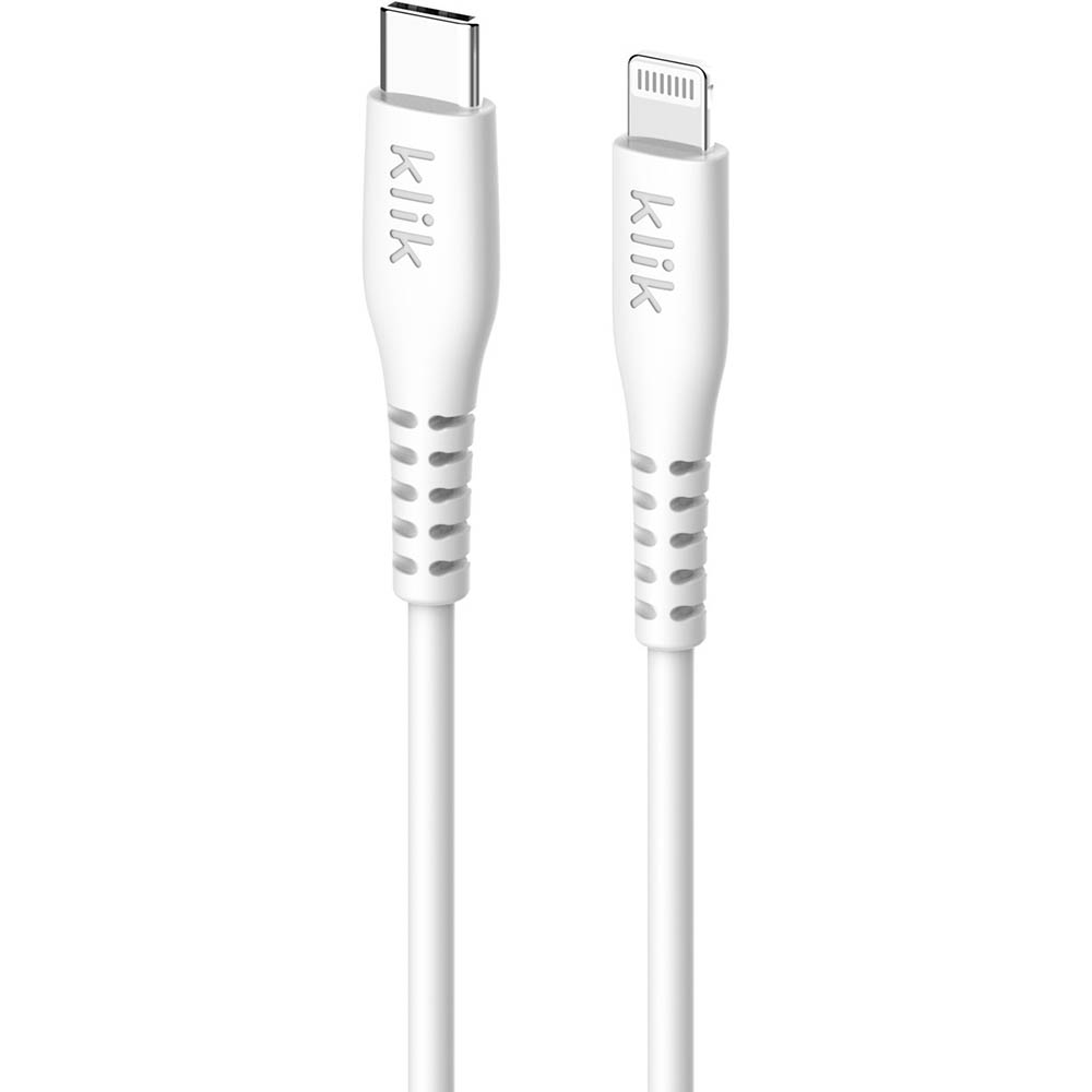 Image for KLIK USB-C TO APPLE LIGHTNING CABLE 1.2M WHITE from SBA Office National - Darwin