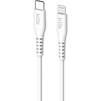 klik usb-c to apple lightning cable 1.2m white