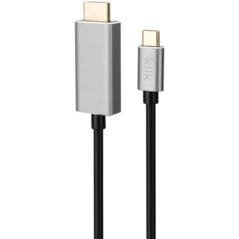 Image for KLIK USB TYPE-C MALE TO HDMI MALE CABLE 4K2K 2M from PaperChase Office National