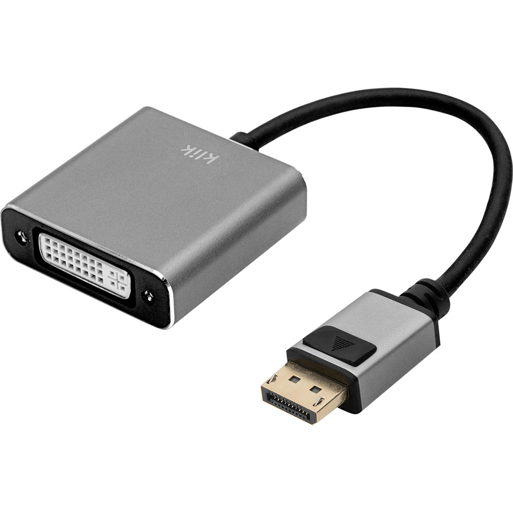 Image for KLIK DISPLAYPORT MALE TO SINGLE LINK DVI-D FEMALE ADAPTER 200MM from Angletons Office National