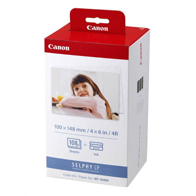 Image for CANON KP108IN INK CARTRIDGE AND PAPER PACK 108 SHEETS from Pirie Office National
