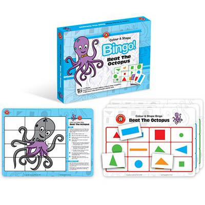 Image for LEARNING CAN BE FUN BEAT THE OCTOPUS BINGO COLOUR AND SHAPE RECOGNITION GAME from OFFICE NATIONAL CANNING VALE
