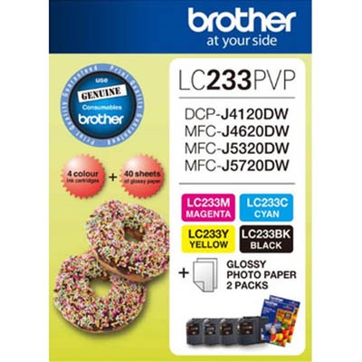 Image for BROTHER LC233 INK CARTRIDGE PHOTO COLOUR VALUE PACK from Aztec Office National