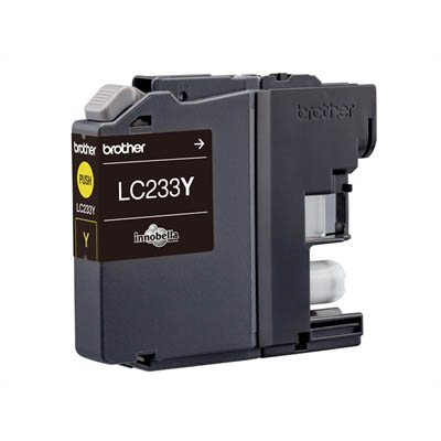 Image for BROTHER LC233Y INK CARTRIDGE YELLOW from Discount Office National