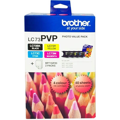 Image for BROTHER LC73PVP INK CARTRIDGE VALUE PACK from Paul John Office National