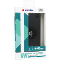 verbatim qi 5w charging power pack wireless black