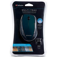 verbatim multi-trac wireless led mouse black