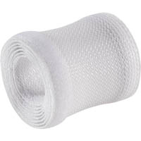 brateck flexible cable wrap sleeve with hook and loop fastener 1000 x 135mm white