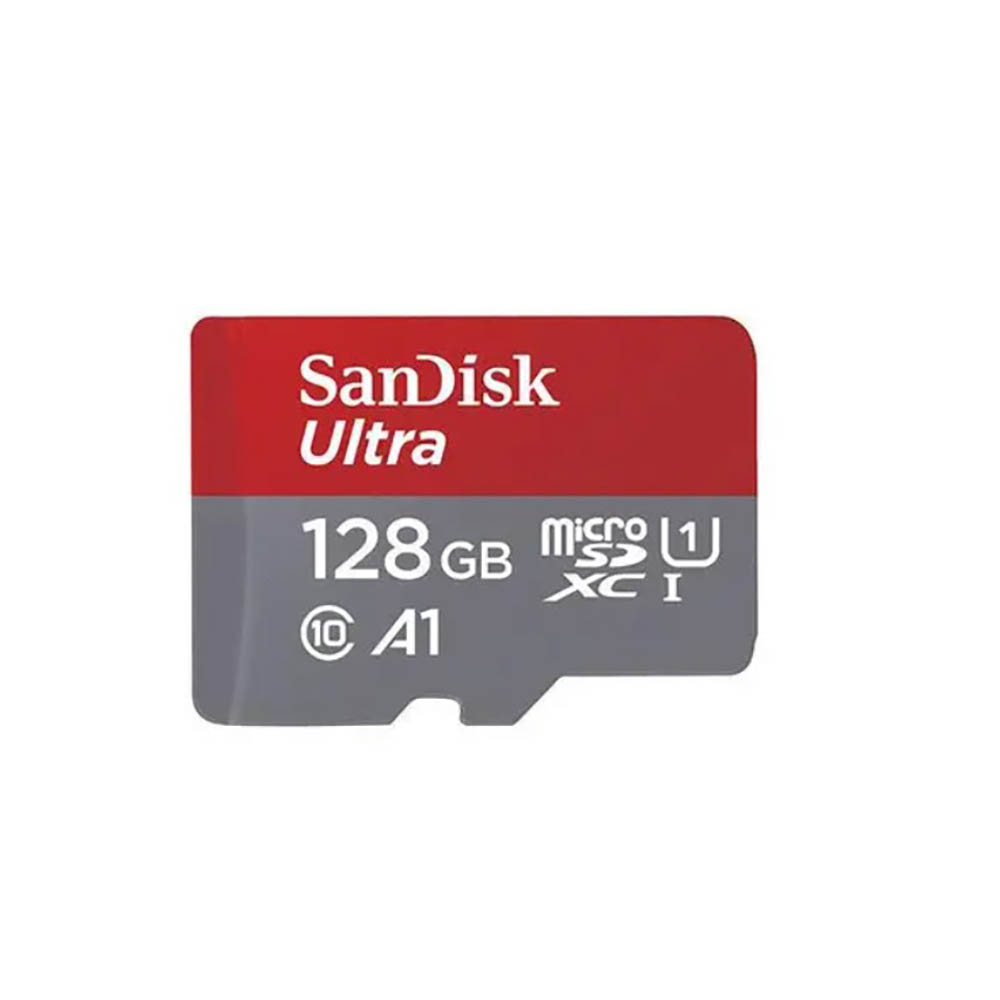 Image for SANDISK ULTRA MICRO SD MEMORY CARD 128GB RED from Office National Perth CBD