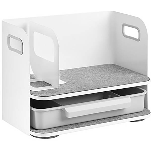 Image for BRATECK DESKTOP ORGANISER WHITE from Office National Caloundra Business Supplies