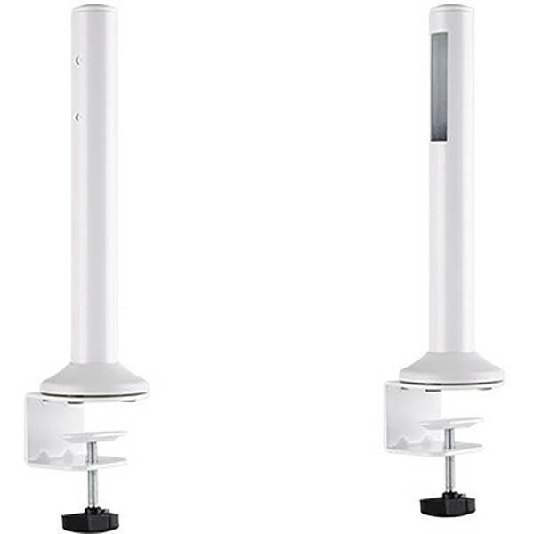 Image for BRATECK SLATWALL DESK MOUNTING POLES MATTE WHITE from PaperChase Office National