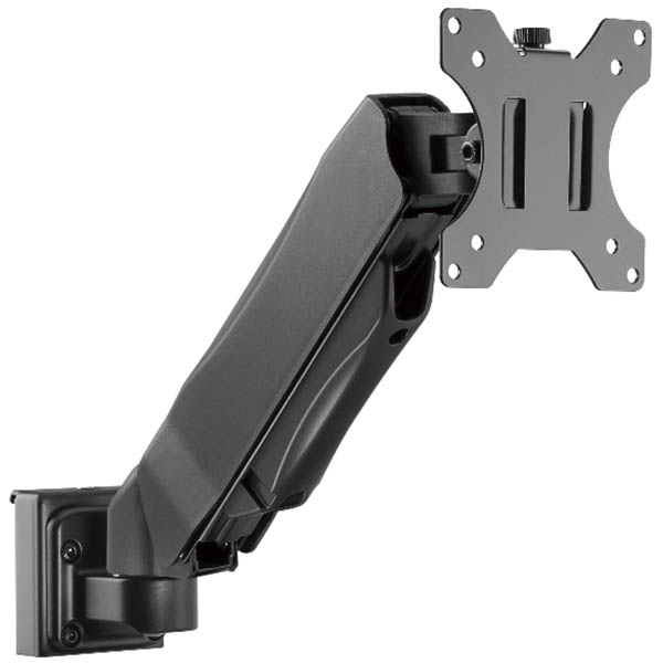 Image for BRATECK SLATWALL GAS SPRING MONITOR ARM MATTE BLACK from Office National