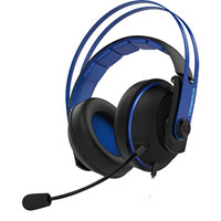 asus cerberus v2 gaming headset black/blue