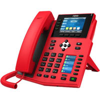 fanvil x5u enterprise ip desktop phone high end red
