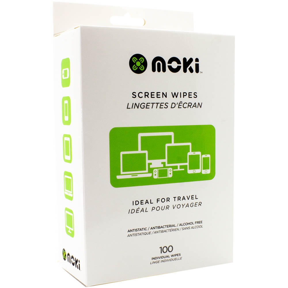 Image for MOKI SCREEN WIPES BOX 100 from Two Bays Office National