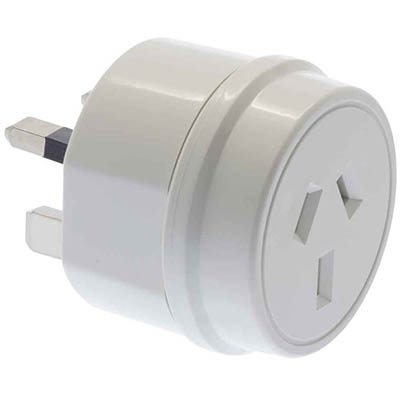 Image for MOKI AU/NZ TRAVEL ADAPTOR FOR UK WHITE from Pirie Office National
