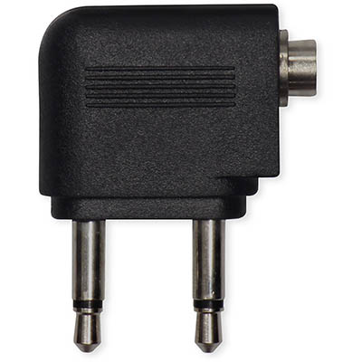 Image for MOKI AIRLINE HEADPHONE ADAPTOR BLACK from OFFICE NATIONAL CANNING VALE