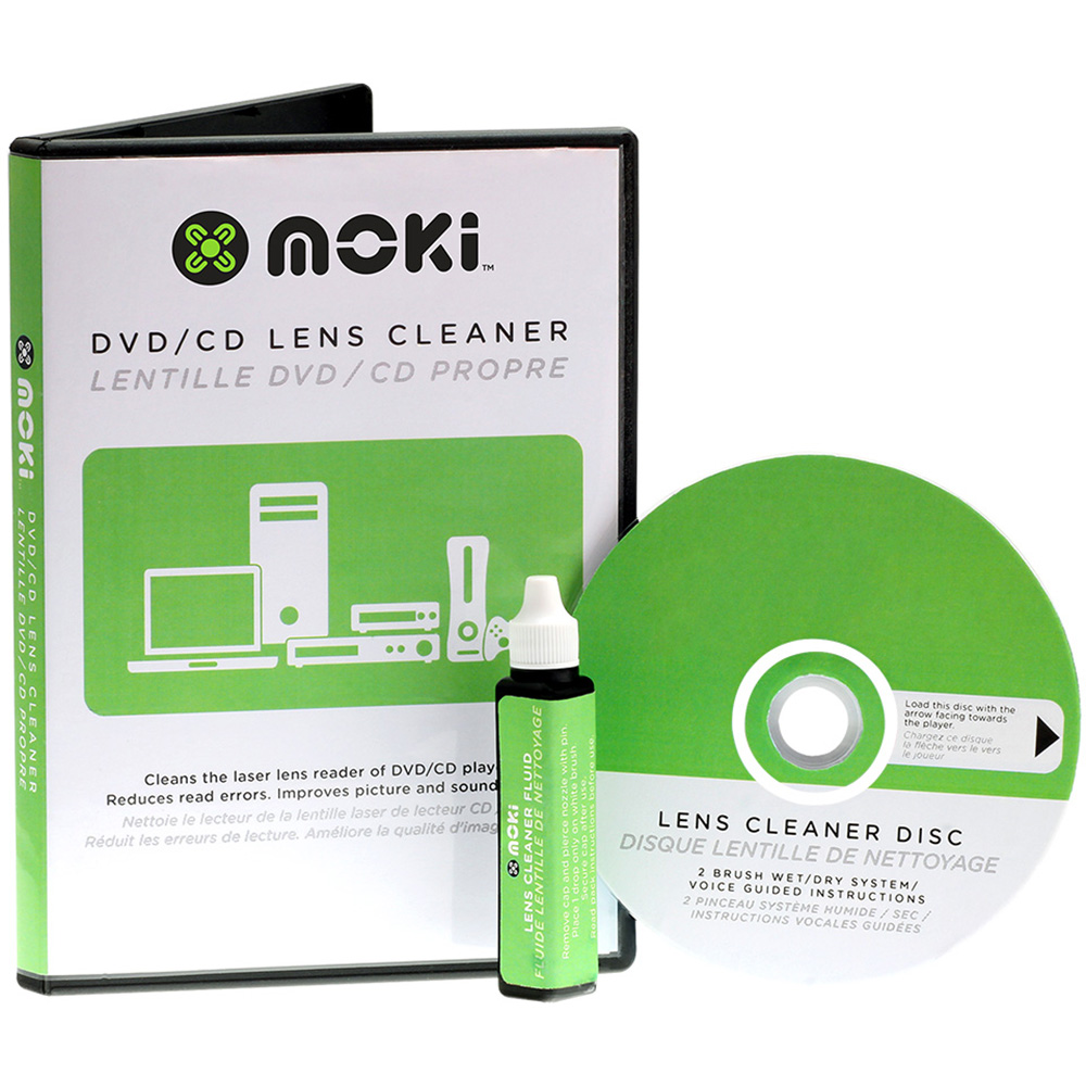 Image for MOKI DVD/CD LENS CLEANER from PaperChase Office National