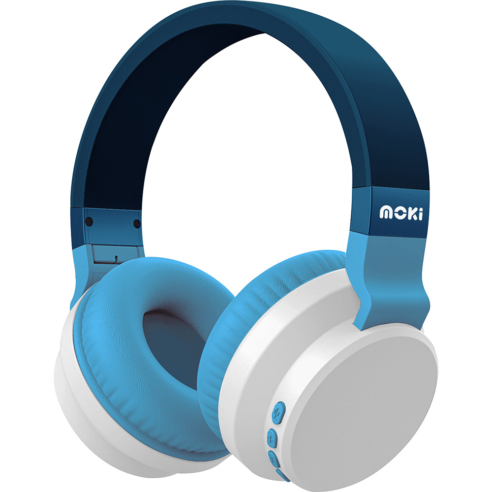 Image for MOKI COLOURWAVE HEADPHONE WIRELESS OCEAN BLUE from OFFICE NATIONAL CANNING VALE