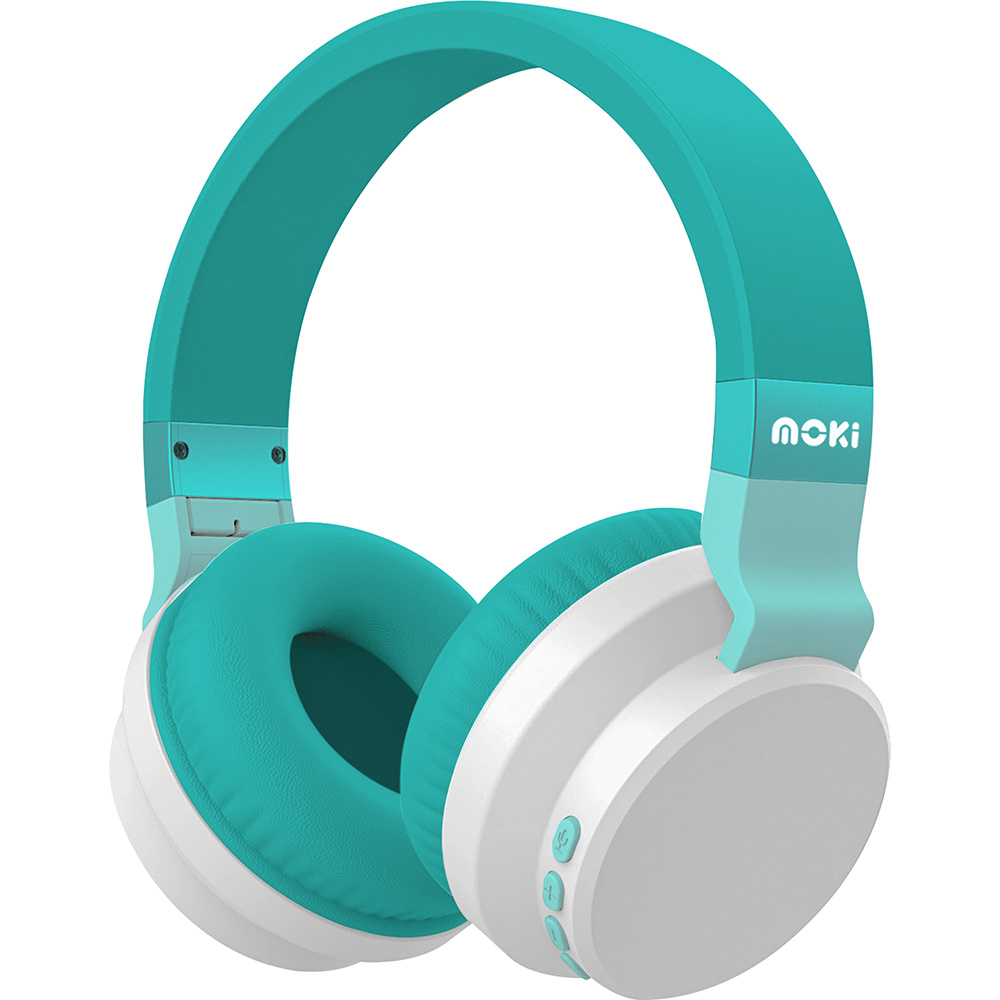 Image for MOKI COLOURWAVE HEADPHONE WIRELESS SEAFOAM from Surry Office National