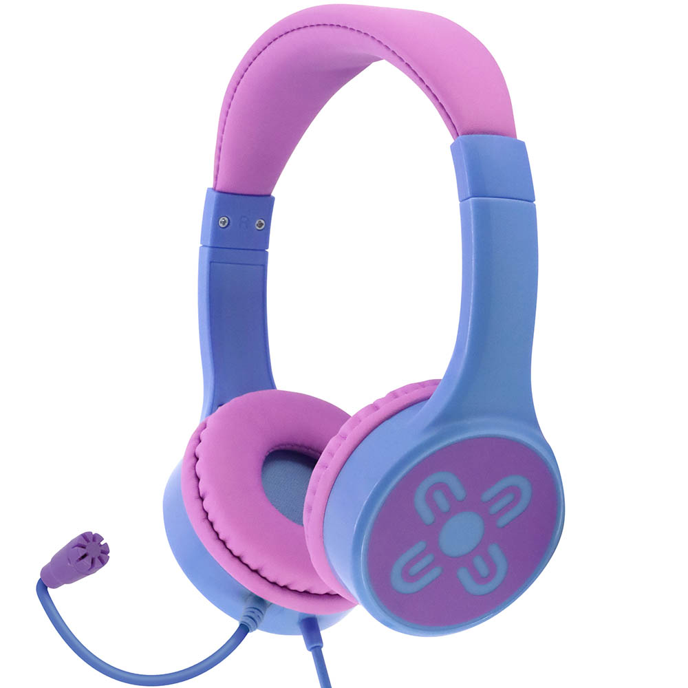 Image for MOKI CHATZONE HEADPHONES PLUS BOOM MICROPHONE PINK/PURPLE from Surry Office National