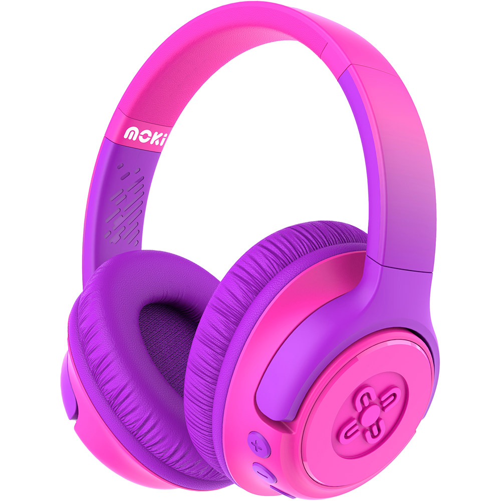 Image for MOKI MIXI KID SAFE VOLUME LIMITED HEADPHONE WIRELESS PINK/PURPLE from OFFICE NATIONAL CANNING VALE
