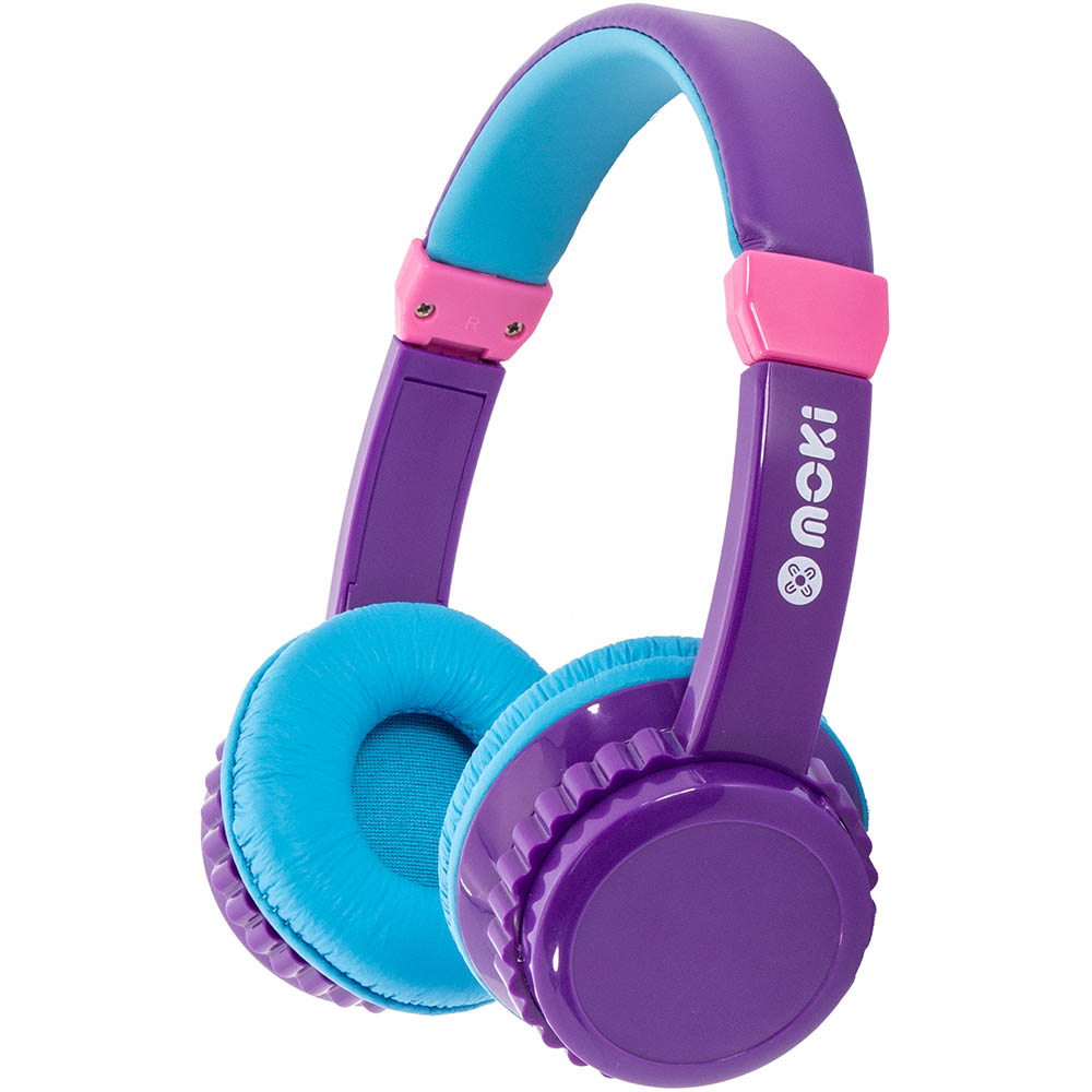 Image for MOKI PLAY SAFE VOLUME LIMITED HEADPHONE PURPLE/AQUA from Complete Stationery Office National (Devonport & Burnie)