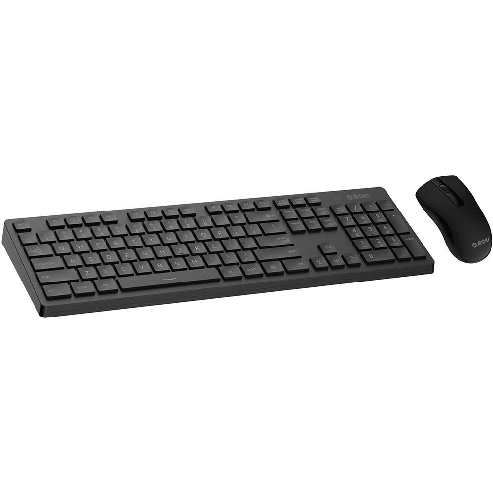 Image for MOKI WIRELESS KEYBOARD AND MOUSE COMBO BLACK from Surry Office National